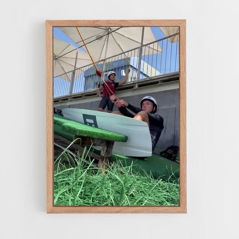 Poster Évasion en Barque – affiche Wakeboarding (vue 4)